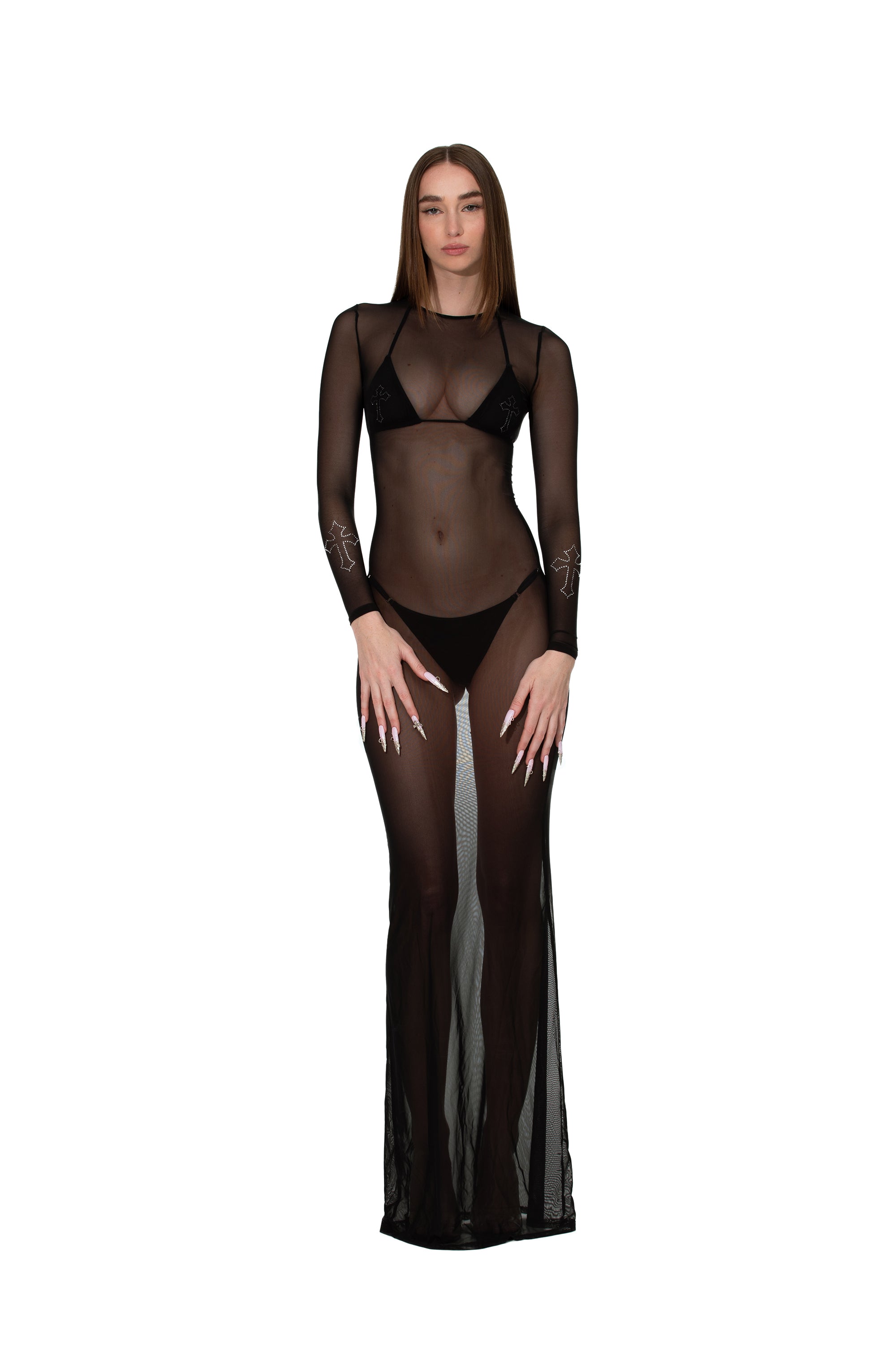 Lilith leggings / tights sheer mesh